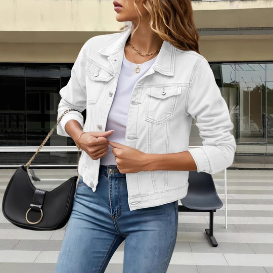 Damen Lässige Utility-Jacke mit strukturierten Details EB