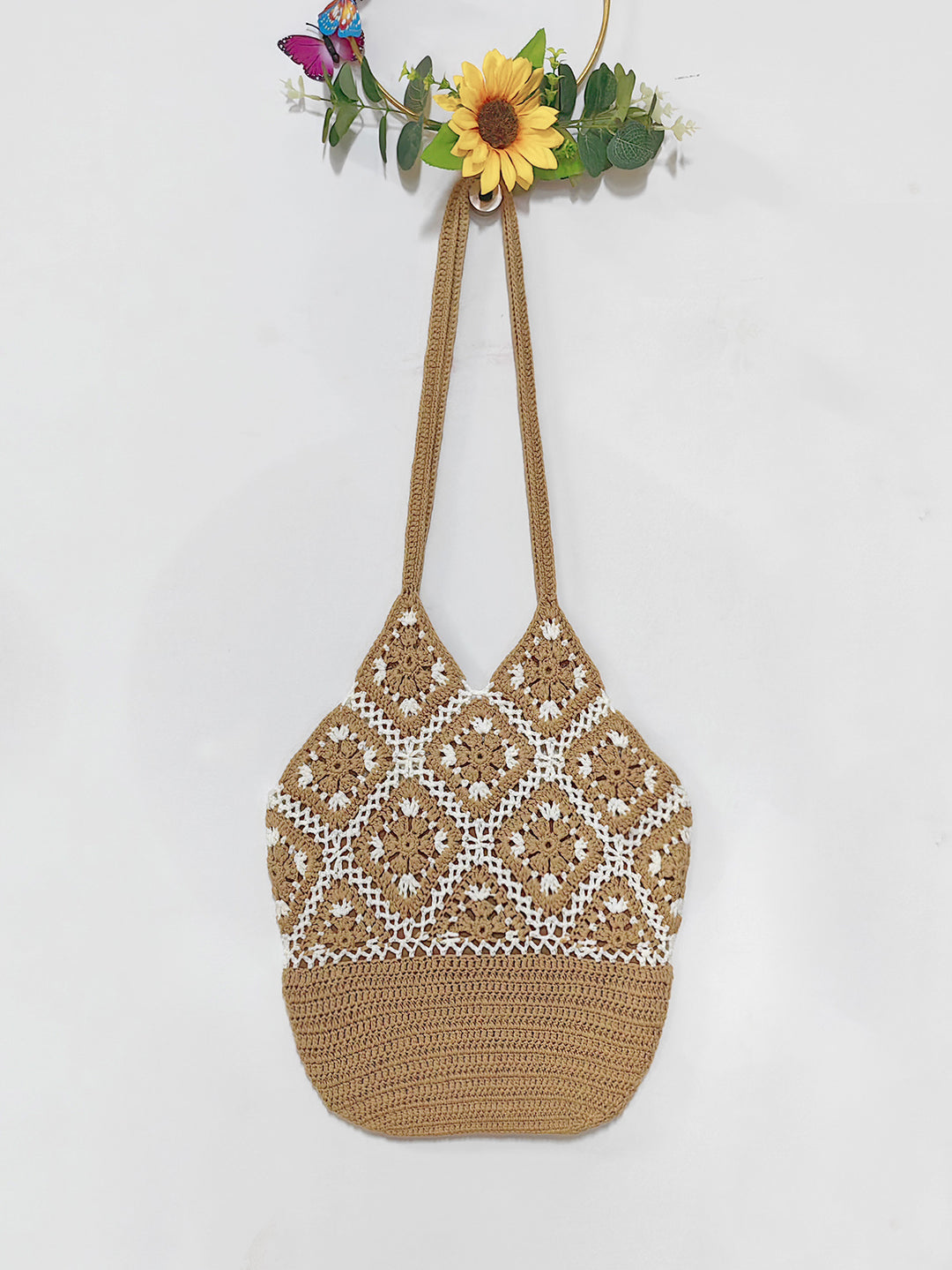 Damen handgefertigte Makramee Tasche EB