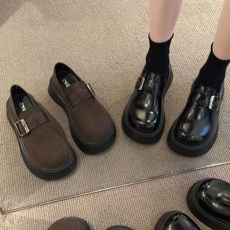 Damen Plateau-Schuhe mit modischem Riemen von EB
