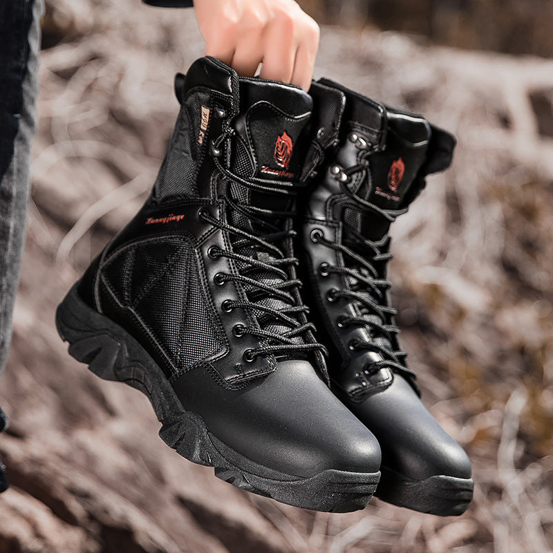Herren Sicherheitsstiefel mit rutschfester Sohle und atmungsaktiven Einsätzen EB