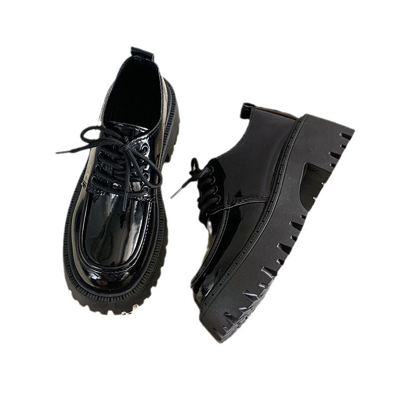 Damen Modische Schnürschuhe mit hochgezogenem Profil EB