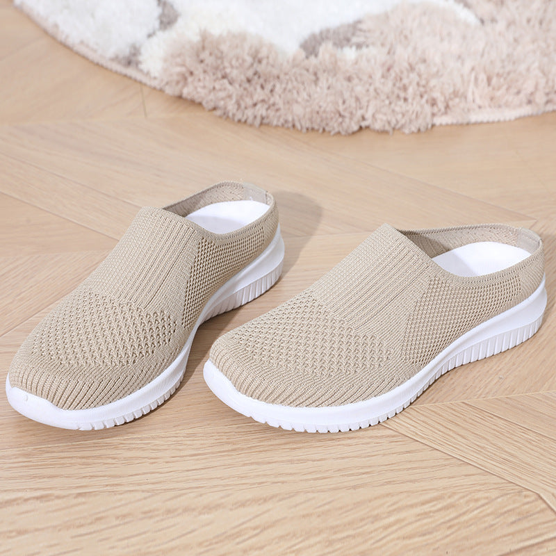 Damen bequeme und atmungsaktive Slip-On Sneaker EB
