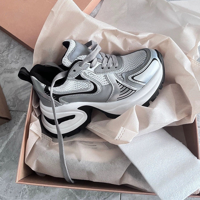 Damen Hochwertige Laufsneaker mit ergonomischer Dämpfung und atmungsaktiven Mesh-Einsätzen EB
