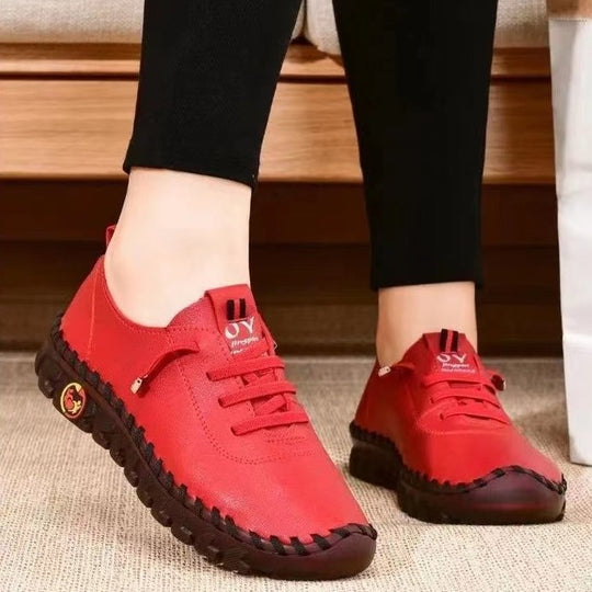 Damen Bequeme und stilvolle Freizeit-Schuhe mit elastischem Schnürsystem EB