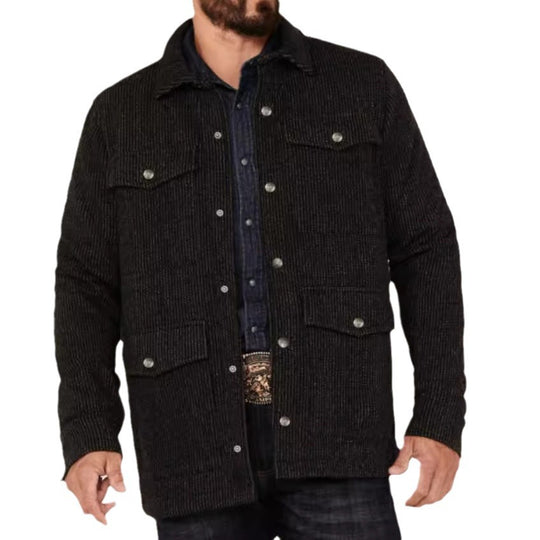 Herren robuste Baumwolljacke im lässigen Design mit aufgesetzten Taschen EB