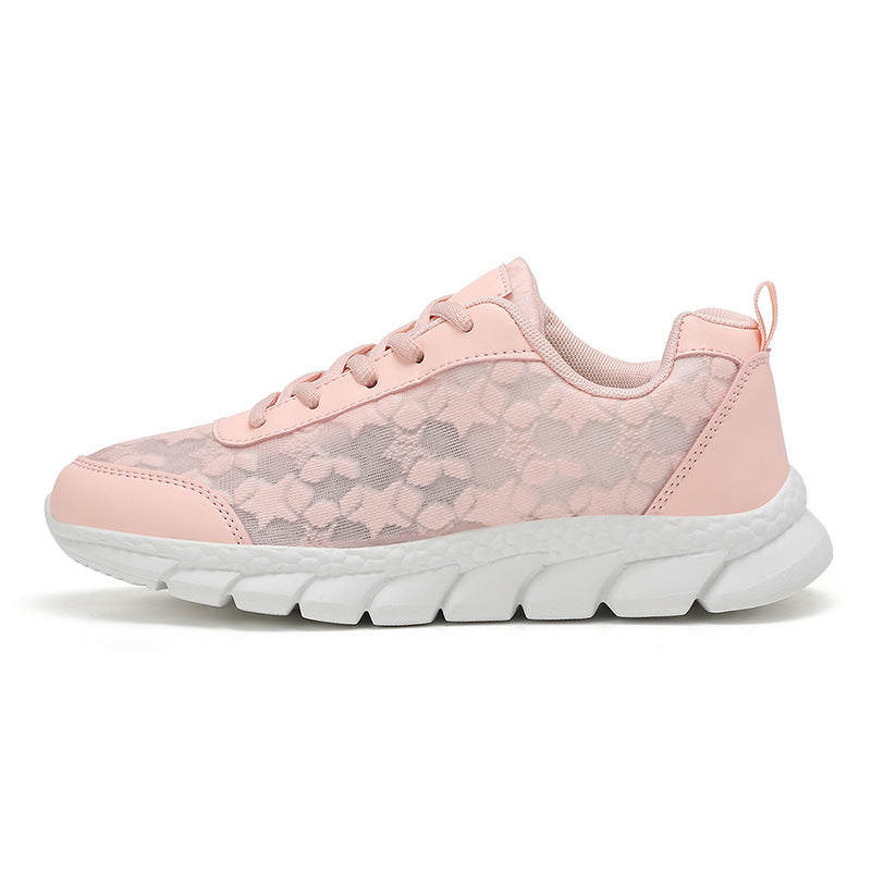 Damen Sportliche Sneakers mit atmungsaktivem Mesh-Obermaterial und dämpfendem Sohlenprofil EB