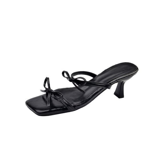 Damen Elegante Slingback-Pumps mit dekorativem Knoten-Design und modischem Absatz EB