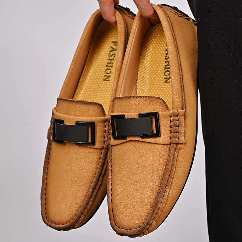 Herren Elegante Mokassins mit modischer Schnalle EB