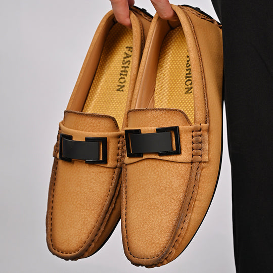 Herren Elegante Mokassins mit modischer Schnalle EB