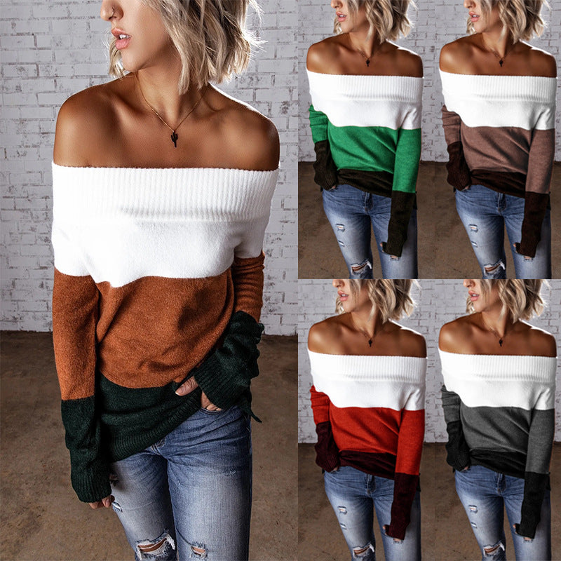 Damen Off-Shoulder Pullover EB