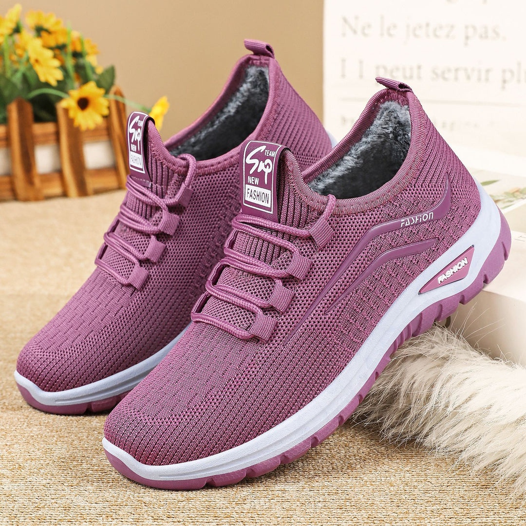 Damen Sneakers mit warmer Innensohle und elastischem Schnellschnürsystem EB