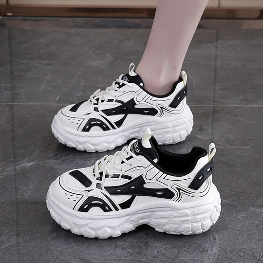 Damen Sportliche Chunky Sneakers mit atmungsaktivem Obermaterial und modernem Design EB