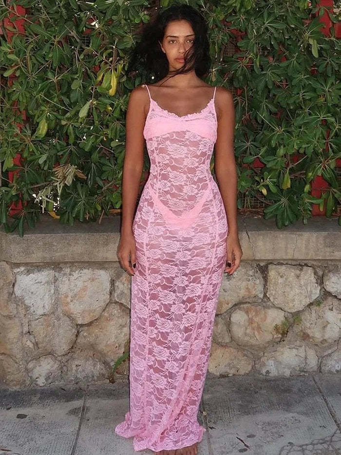 Damen Spitzenkleid im eleganten A-Linien-Schnitt EB
