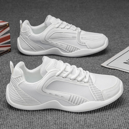 Damen Sportliche Sneaker mit atmungsaktiven Mesh-Elementen und rutschfester Sohle EB