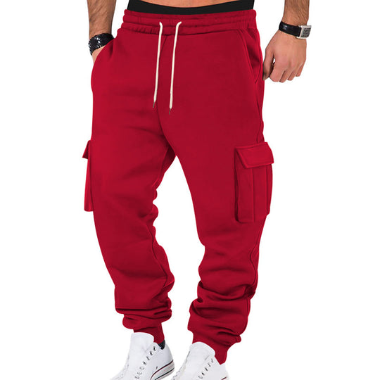 Herren Cargo-Jogginghosen mit praktischem Kordelzug und seitlichen Taschen EB