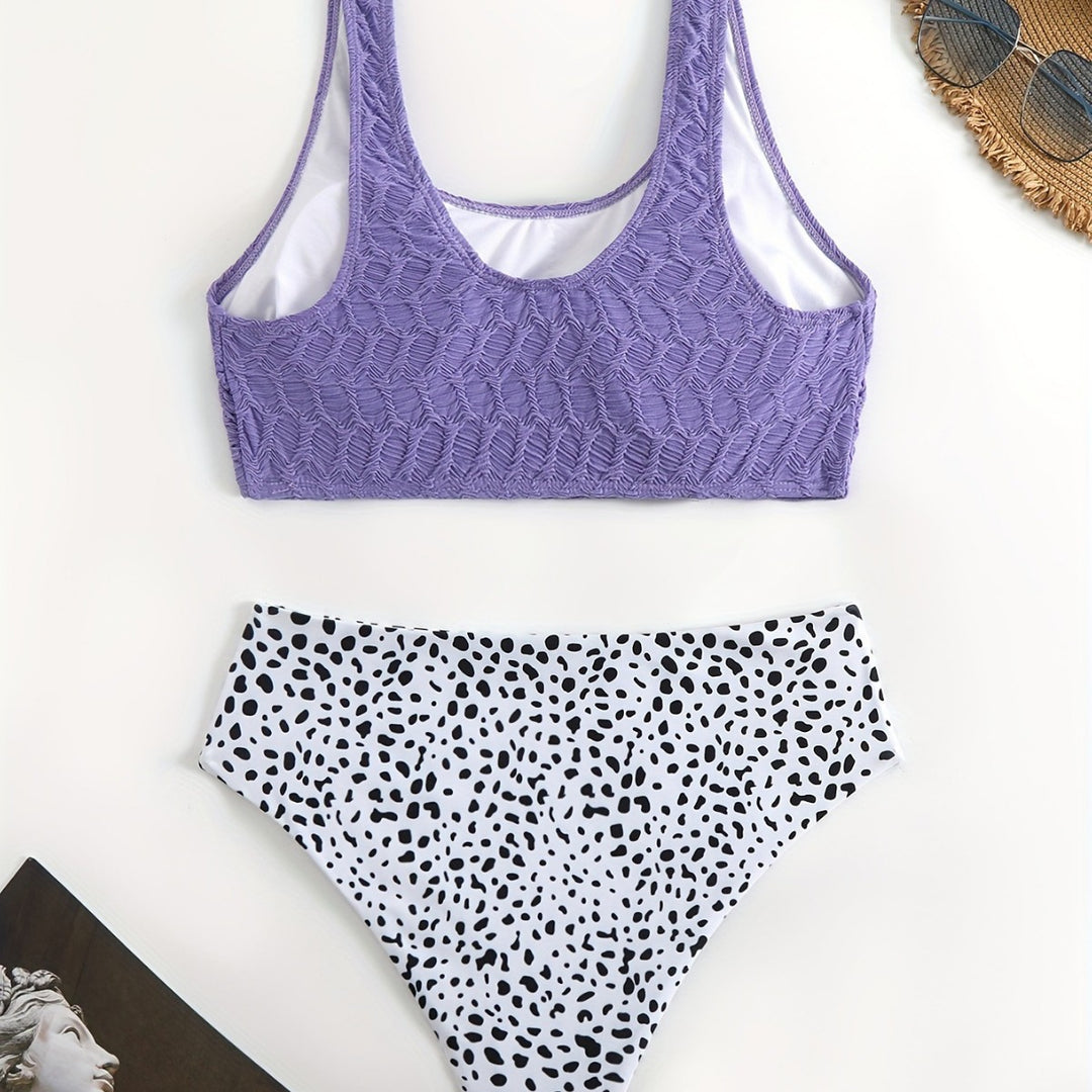 Damen Sportliches Bikini-Set mit elastischen Trägern EB