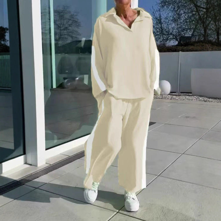 Damen modisches Freizeitanzug-Set mit sportlichem Schnitt EB