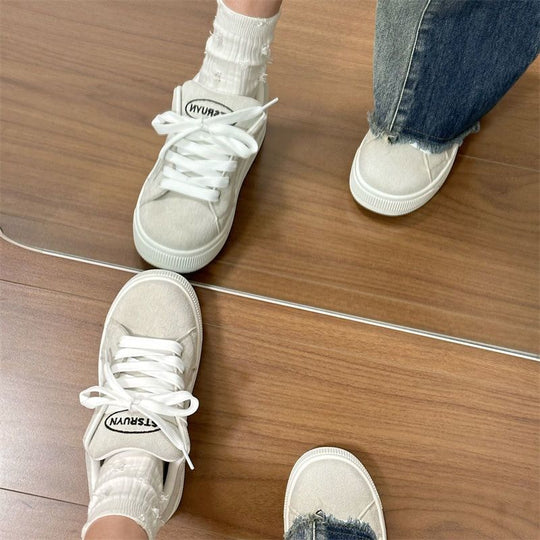 Damen modische Sneakers mit weicher Sohle und sportlichem Design EB