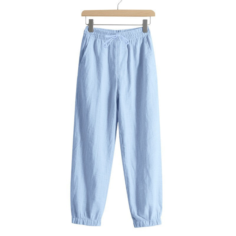 Damen lässige Freizeithose mit lockerem Schnitt und elastischem Bund EB
