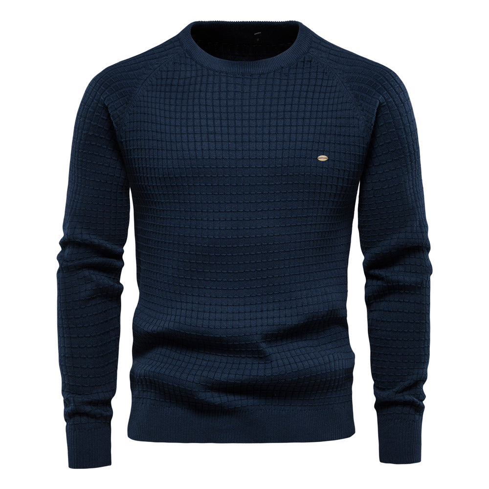 Herren strukturiertes Rundhals Sweatshirt mit modernem Design EB