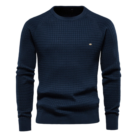 Herren strukturiertes Rundhals Sweatshirt mit modernem Design EB