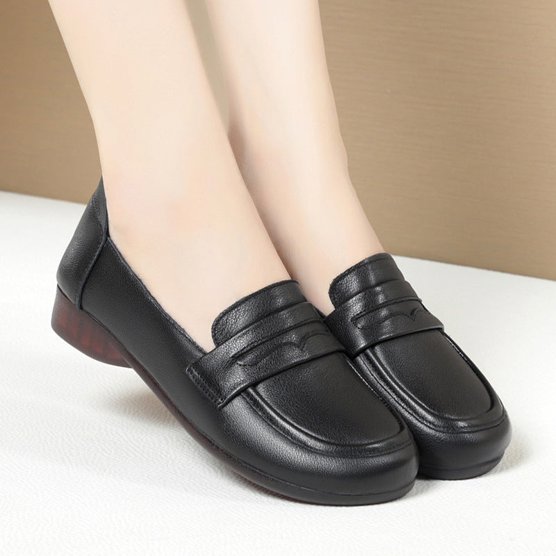 Damen Mokassins mit bequemer Sohle und elegantem Riemen EB
