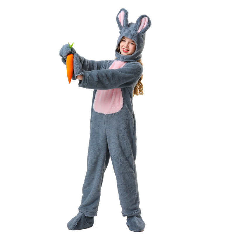 Mädchen Plüsch Hase Kostüm EB