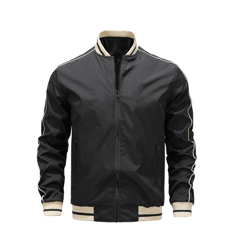 Herren sportliche Freizeitjacke im College-Stil EB