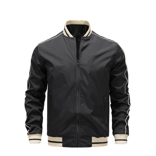Herren sportliche Freizeitjacke im College-Stil EB