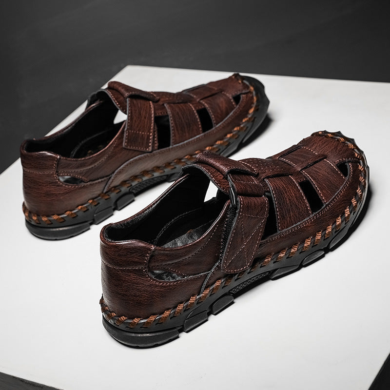 Damen Bequeme Sandalen mit verstellbarem Riemen und rutschfester Sohle EB