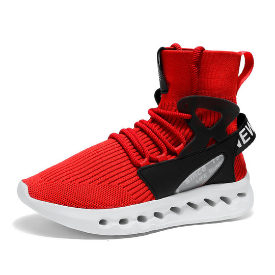Damen Sportliche Lauf-Sneaker mit elastischem Strick-Obermaterial und rutschfester Sohle EB