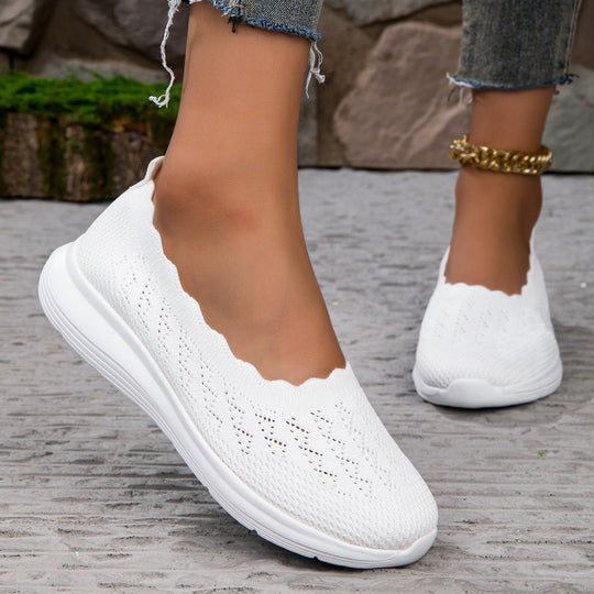 Damen Strick-Sneaker mit flexiblem Design und rutschfester Sohle EB