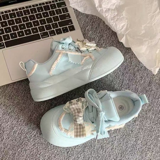 Damen Verspielte Sneaker mit entzückenden Schleifen-Details EB