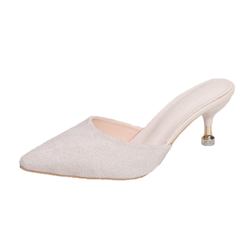 Damen elegante Slingbacks mit modischem Absatz EB