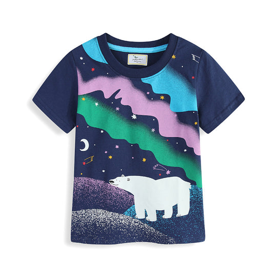 Jungen T-Shirt mit leuchtendem Bärenmotiv EB