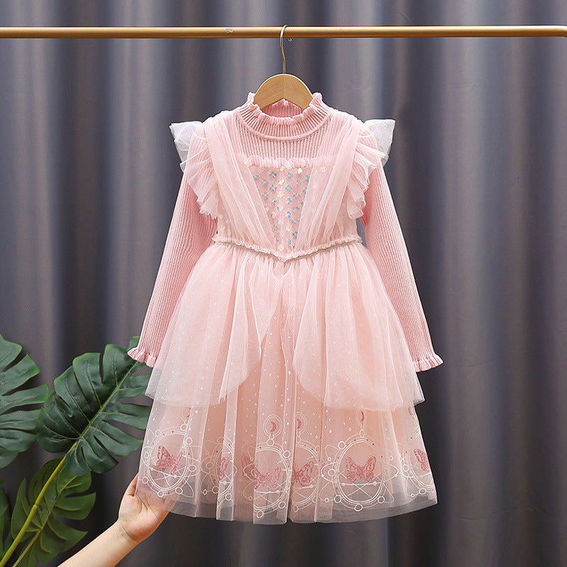 Mädchen Festliches Kleid im Prinzessinnen-Stil EB