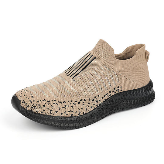 Damen Atmungsaktive Slip-On Sportschuhe mit elastischem Strickmaterial EB