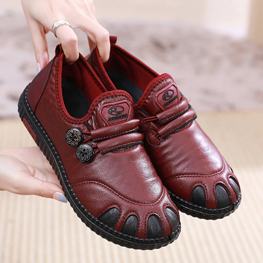 Damen bequeme Lederschuhe mit atmungsaktiver Innensohle EB