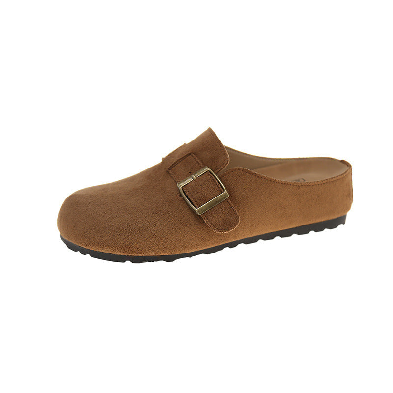 Damen Komfortable Slipper mit elegantem Schnallenverschluss EB