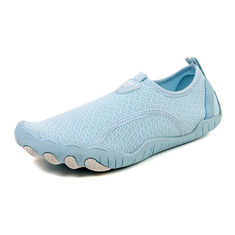 Damen nan leichte und flexible Wasserschuhe mit atmungsaktivem Strick-Obermaterial und rutschfester Profilsohle EB