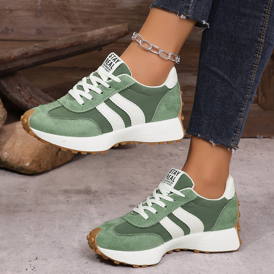 Damen Sportliche Sneaker mit atmungsaktiver Obermaterialstruktur und gedämpfter Sohle EB