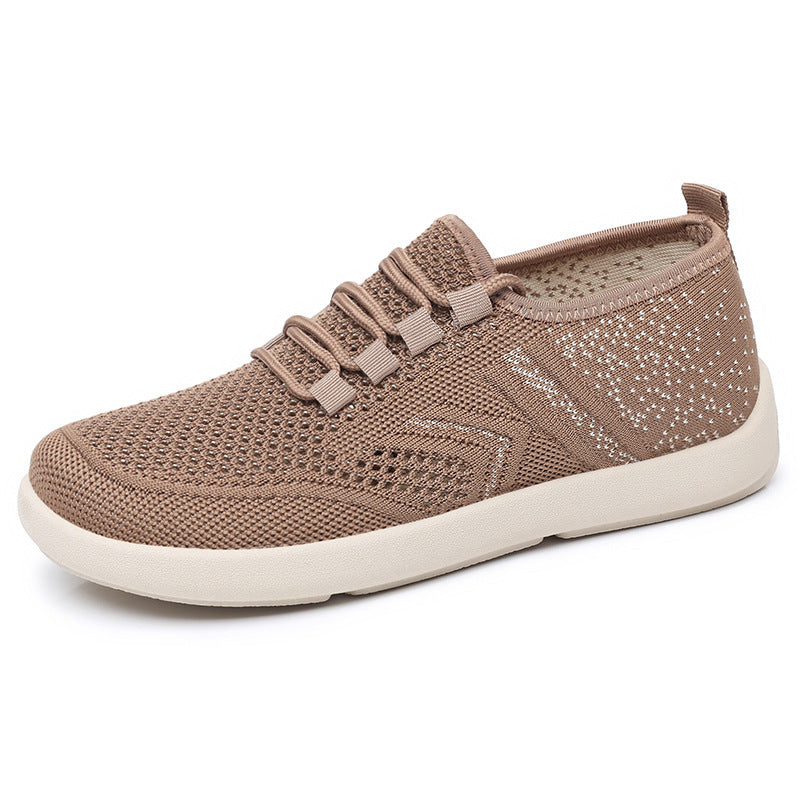 Damen Atmungsaktive Sneaker mit elastischen Schnürsenkeln EB