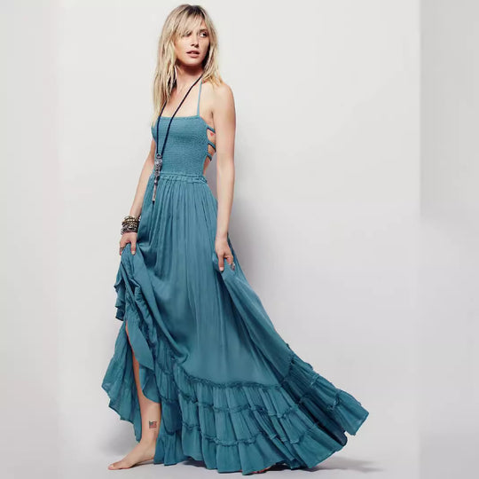 EB | Kleid aus Baumwolle mit Neckholder