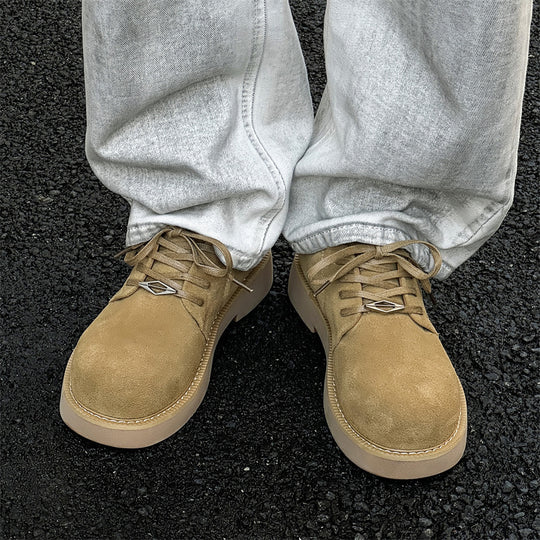 Damen Bequeme und modische Schnürschuhe aus Soft-Veloursleder EB
