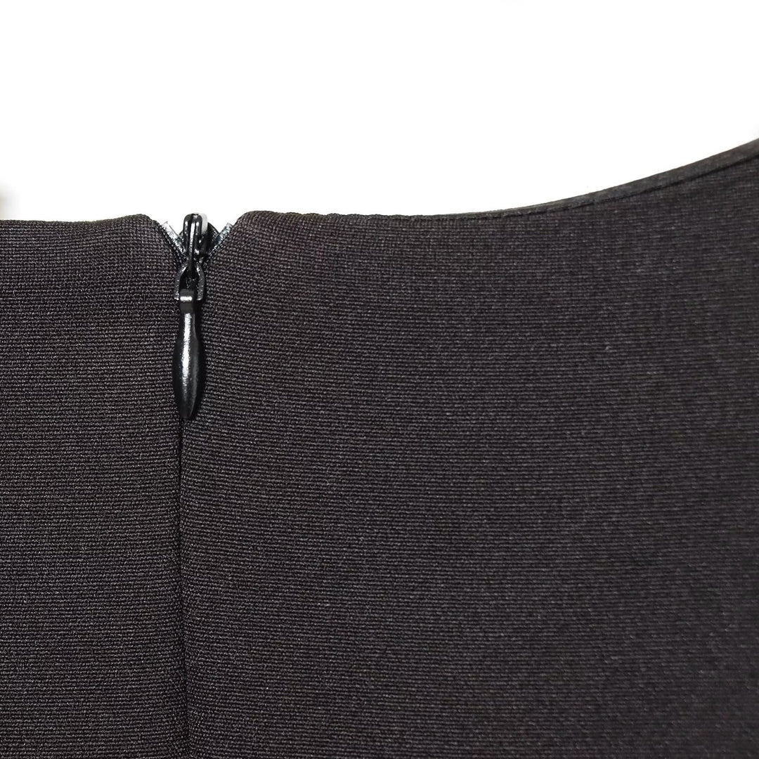 Damen elegantes Kleid mit Schulterpolstern und zeitlosem Design EB
