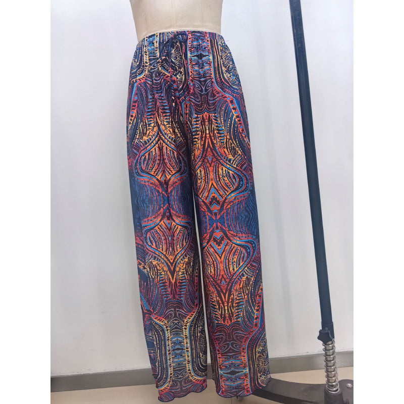 Damen Strandhose mit modischem Zebra-Muster EB