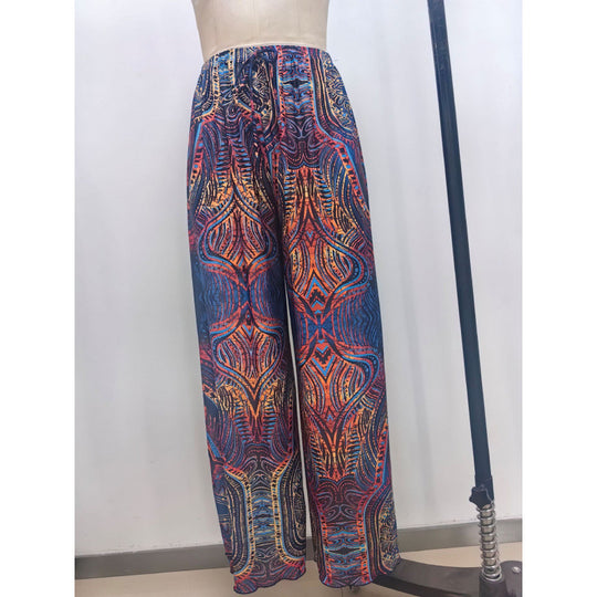 Damen Strandhose mit modischem Zebra-Muster EB