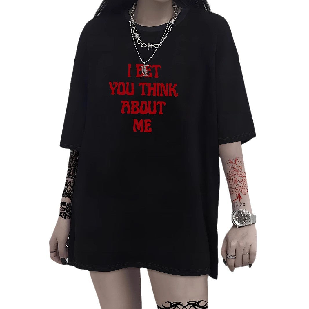 Damen T-Shirt mit kreativem Katzenmotiv und verspielter Schleife EB