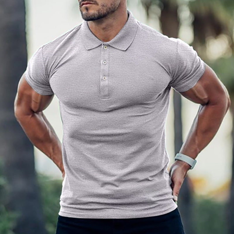 Herren Polo-Shirt mit körperbetontem Schnitt und hochwertiger Pique-Textur EB