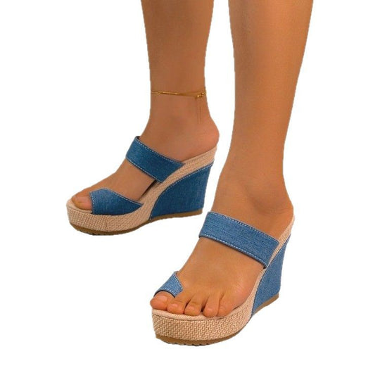 Damen Keilsohlen Sandalen EB